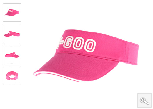 Pink sunvisor teniski kacket T600